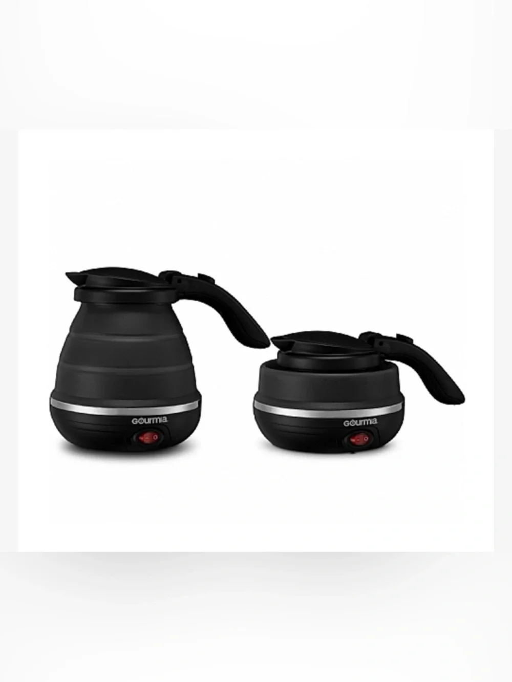 GourmiaGK 320 Travel Foldable Electric Kettle - Dual Voltage/Food Grade Silicone